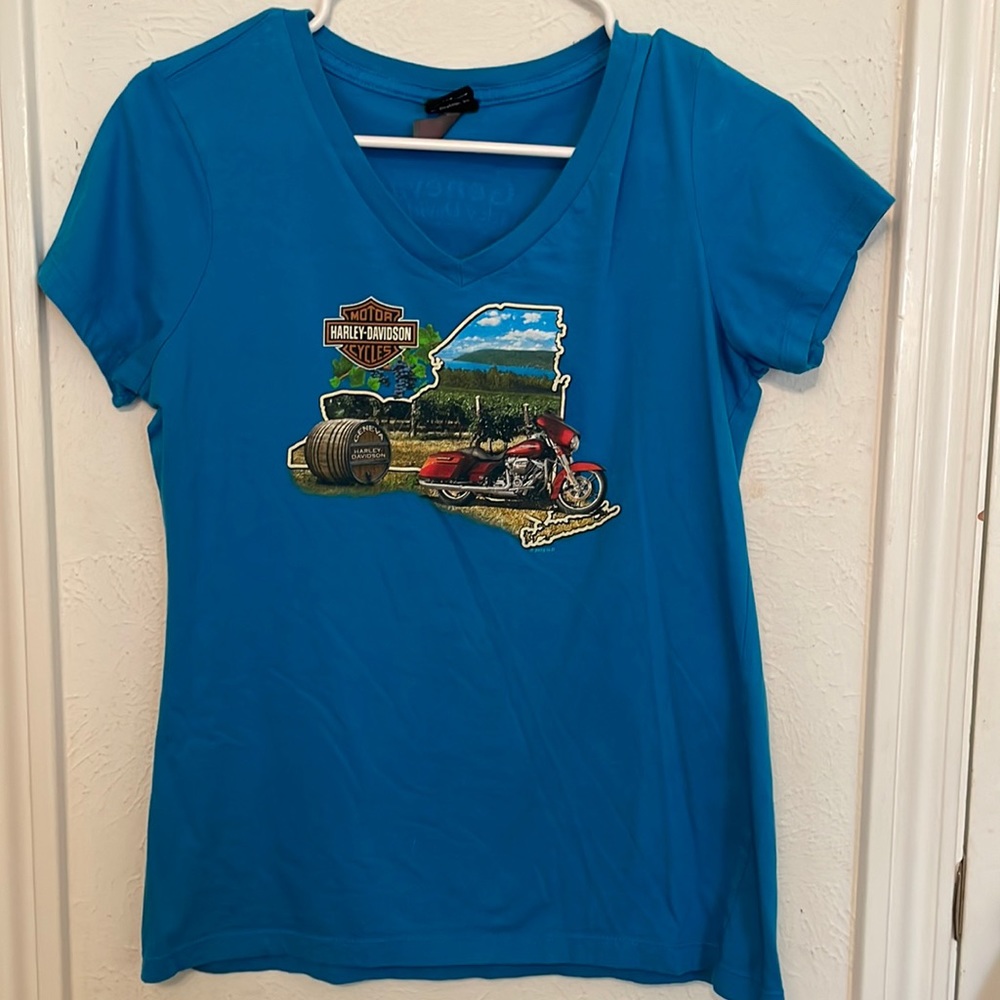 Harley Davidson blue T-shirt from New York